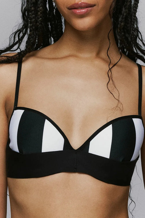 Sarda Lin Padded Plunge Bikini Top